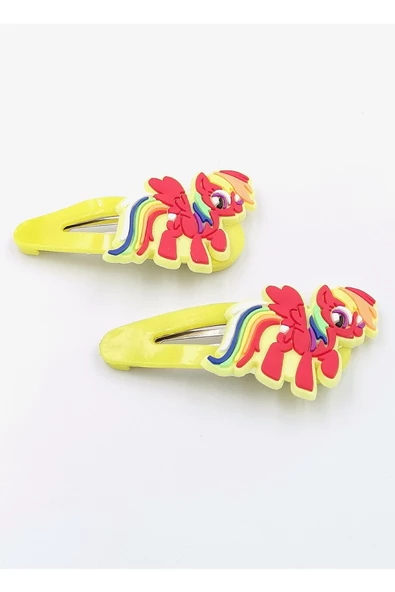 2 li Figürlü Renkli Lüks Çıt Çıt Toka