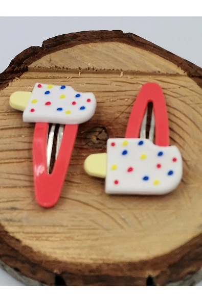 2 li Figürlü Renkli Lüks Çıt Çıt Toka ürün görseli 1