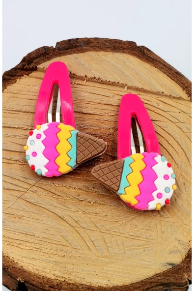 2 li Figürlü Renkli Lüks Çıt Çıt Toka ürün görseli 1