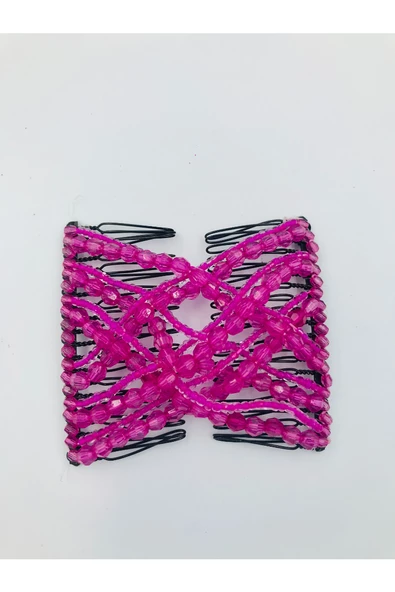 Renkli Boncuklu Esnek Geçirmeli Abiyelik Saç Süsü ürün görseli 1