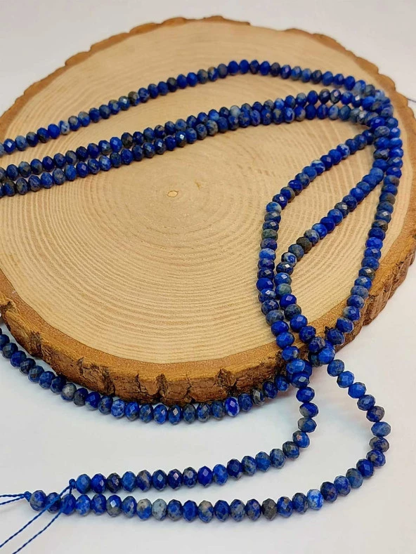 Lapis Taşı Rondela Faset Kesim Dizi 3,5*5mm (45236) - Resim 2