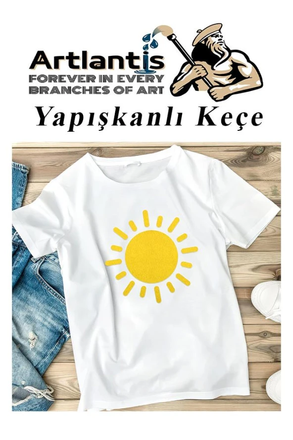 Yapışkanlı Keçe 10 Renk A4 20x30 cm 1 Paket Keçe Yapışkanlı 10 lu Okul Kreş Okul Öncesi Etkinlik Hobi - 4