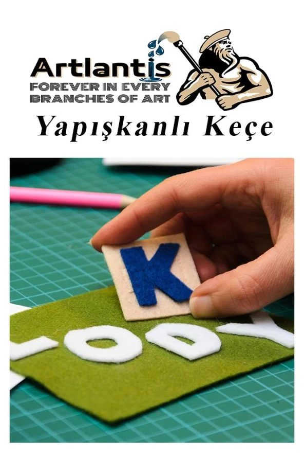 Yapışkanlı Keçe 10 Renk A4 20x30 cm 1 Paket Keçe Yapışkanlı 10 lu Okul Kreş Okul Öncesi Etkinlik Hobi - 5