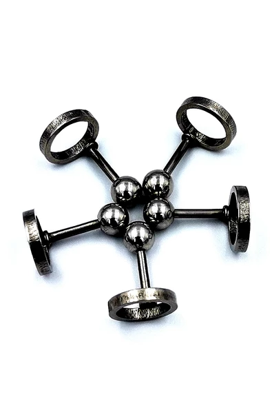 Renkli Taşlı Çelik 5 Adet Kaş Tragus Piercing ürün görseli 1