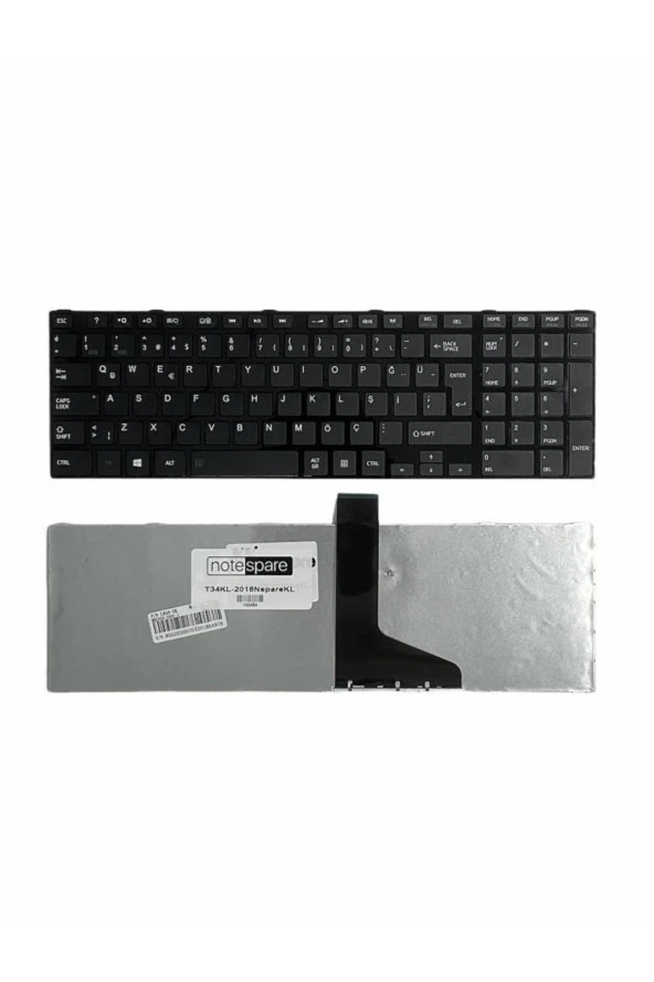Toshiba Satellite L875D-B7M, L875D-C4M, L950D-DBS, L955-D6M Uyumlu Klavye Çerçeveli Siyah TR