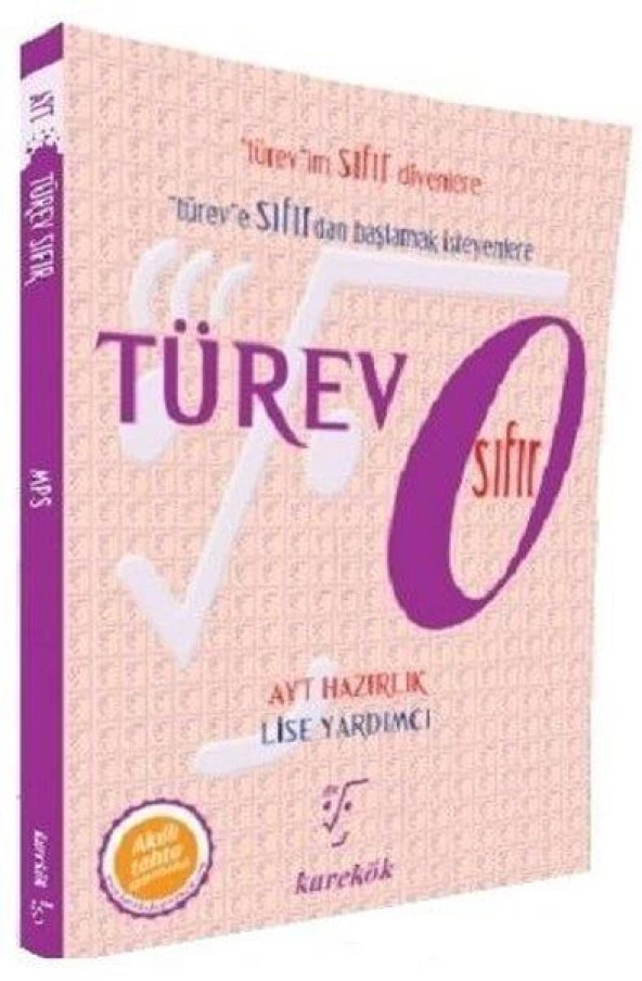 AYT Türev Sıfır Karekök Yayınları