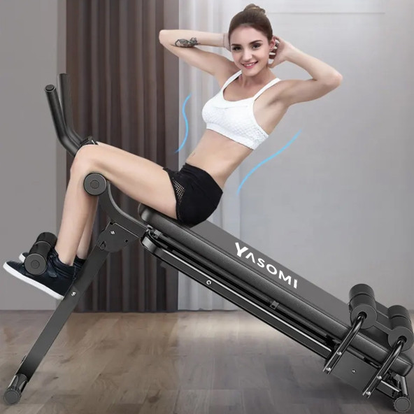 Yasomi YSM X-Fit 120 KG Kapasiteli Çok Fonksiyonlu Kalça ve Bel İnceltici Spor Benchi - 3