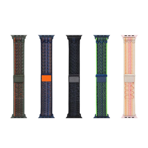 Gpack Apple Watch 7 45mm Kordon Hasır Strap Kayış KRD91 - 2
