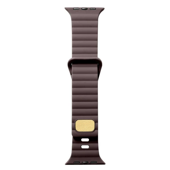 Gpack Apple Watch 9 41mm Kordon Silikon Metal Tokalı Ayarlanabilir KRD73 - Resim 4