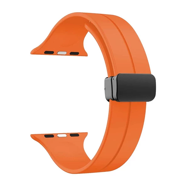 Gpack Apple Watch Ultra 2 Kordon Ayalanabilir Mıknatıslı Mat Silikon Krd84 - 11