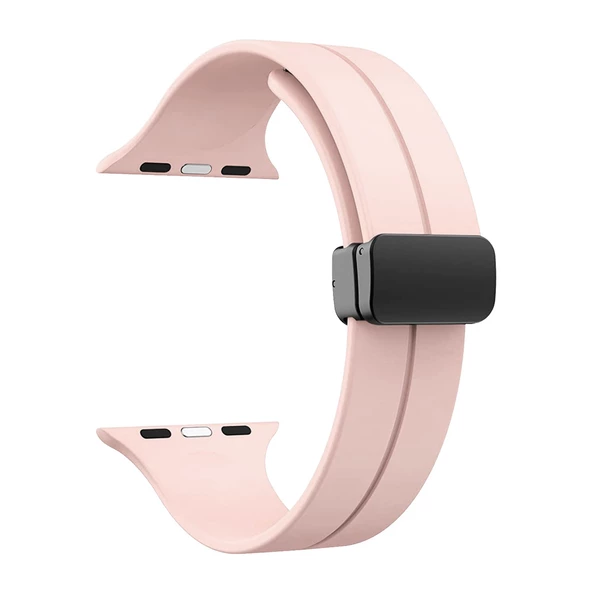Gpack Apple Watch Ultra 2 Kordon Ayalanabilir Mıknatıslı Mat Silikon Krd84 - 12