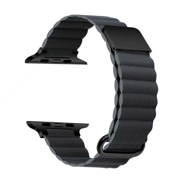 Gpack Apple Watch SE 2 2023 40mm Kordon Strap Metal Toka Pu Deri Krd78