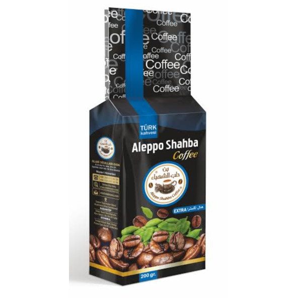 TÜRK Kahvesi Aleppo Shahba Coffee Turkish Coffe 200g