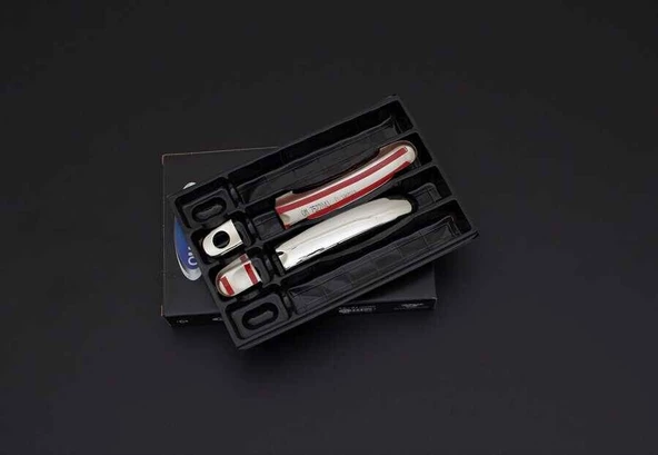 OMSA VW T5 Caravelle Krom Kapı Kolu 4 Parça Tek Delikli  2003 ve Sonrası - Resim 3