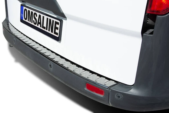 OMSA Ford Tourneo Custom Siyah Krom Arka Tampon Eşiği 2012-2023 Arası - Resim 3