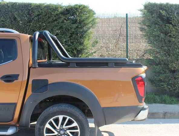 OMSA Nissan Navara Kobra Roll Bar Çap:76 Siyah 2006-2015 Arası - Resim 3