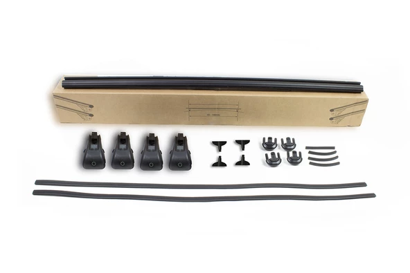 VW Caddy Ara Atkı Bold Bar Gri 2 Parça 96-112cm 2015-2020 Arası - 3