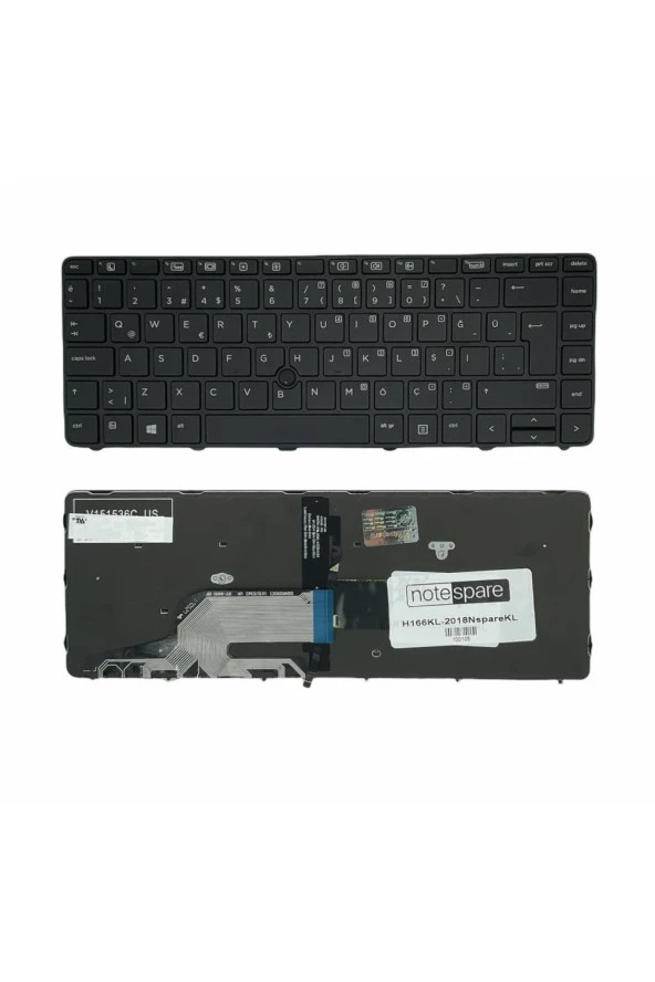 Hp ProBook 440 G4 Z3A11ES, 440 G4 Z3A12ES Uyumlu Notebook Klavye Işıklı Siyah TR