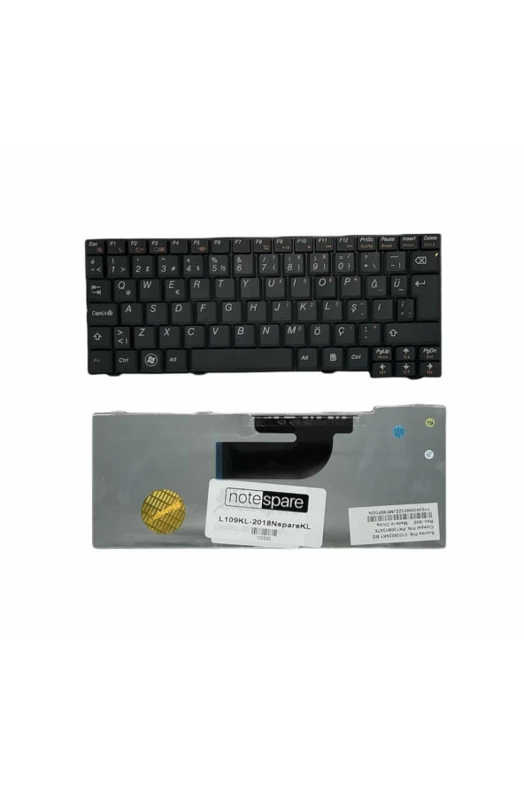 Lenovo IdeaPad S10-2 Type 20027, S10-2 Type 2957 Uyumlu Notebook Klavye Siyah TR