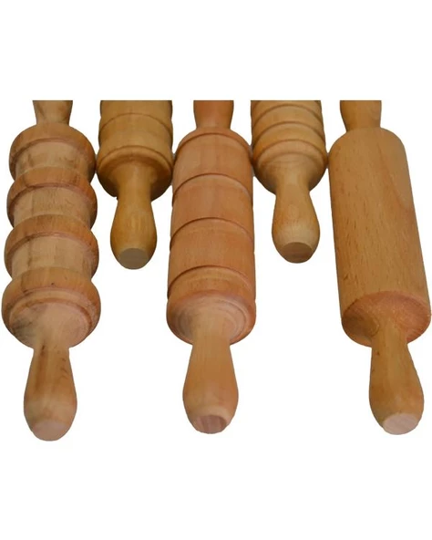 Temel Ahşap Merdane Seti 5li - 2