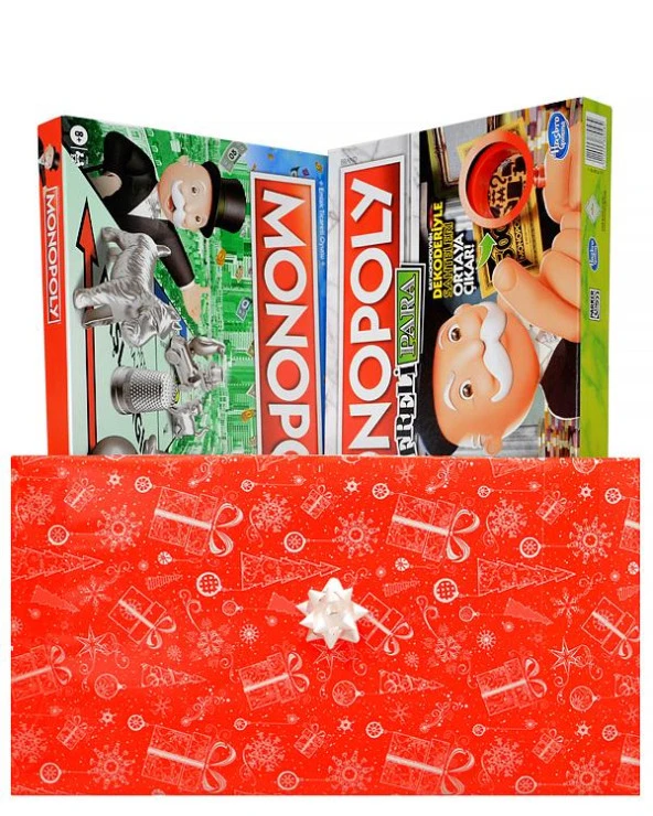 Klasik Monopoly ve Monopoly Şifreli Para Kutu Oyunu