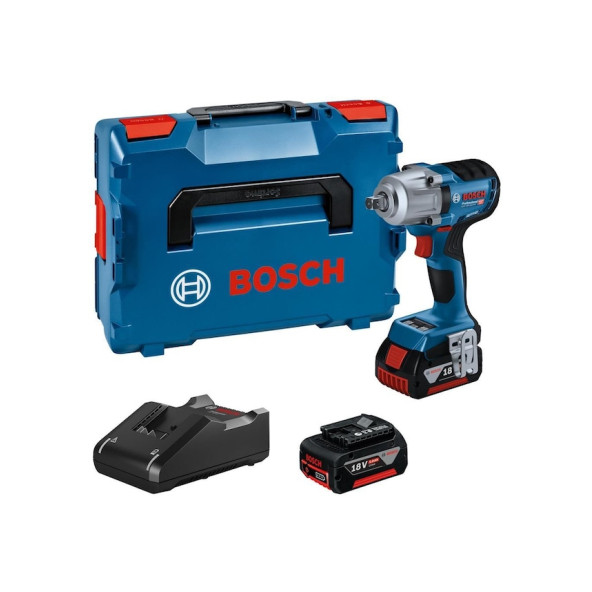 Bosch GDS 18V-450 PC Tork Hafızalı 4.0Ah Çift Akülü Darbeli Somun Sıkma