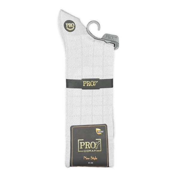 Pro Çorap Atlas Modal Erkek Çorabı Gri (18139-R3) - Resim 2