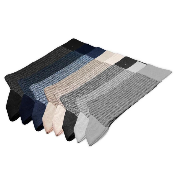 Bambu Erkek Çorabı - Gence - 8'li Set (17101) - Resim 5