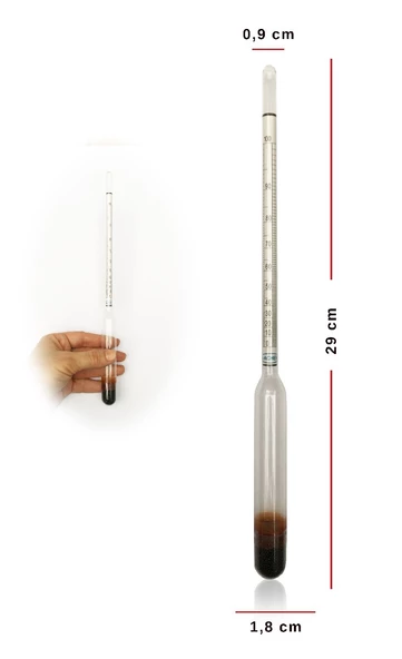 ACHEM 0-100 Etil Alkol Alkolmetresi Uzun Form - 3