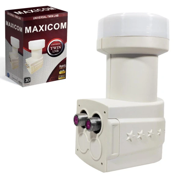 MAXICOM MX-P2 2Li Lnb (Twin) 0.1Db 3D Fhd
