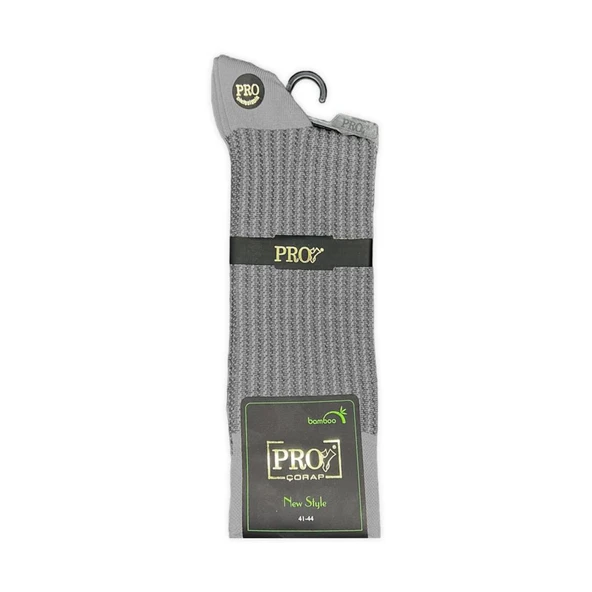 Pro Çorap Gence Bambu Erkek Çorabı Kül Gri (17101-R6) - 6