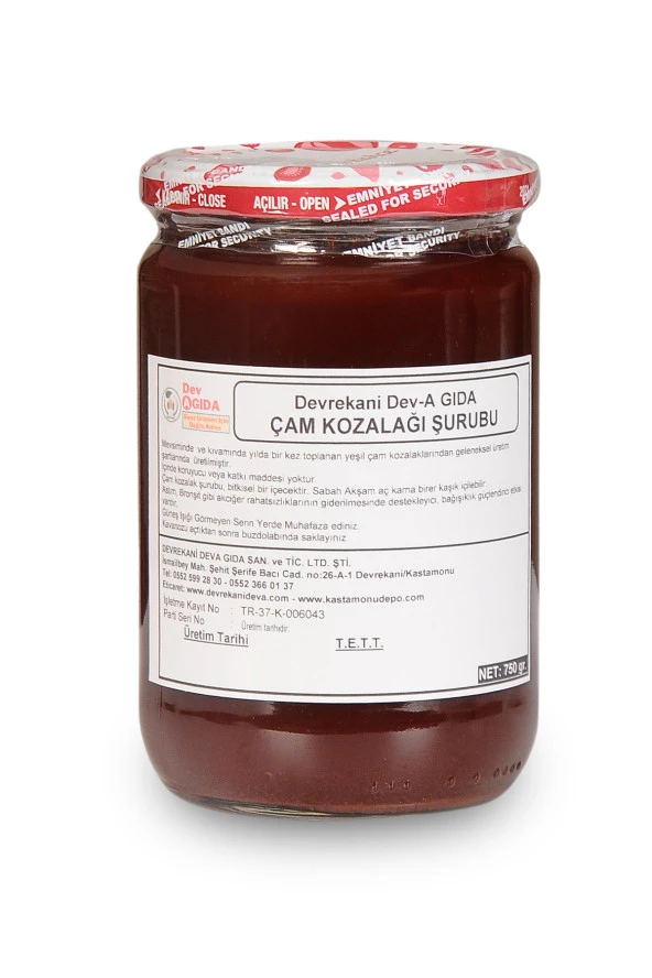 ÇAM KOZALAĞI ŞURUBU 750G