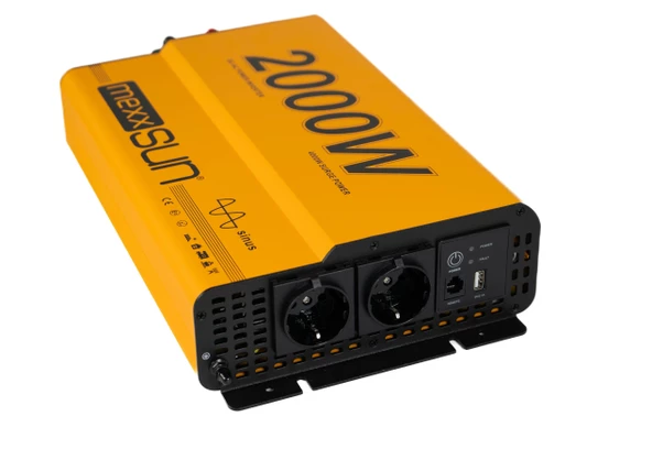 MEXXSUN 2000 W Watt Tam Sinüs Inverter 12v-220v Invertör - 4