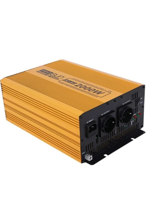 2000 Watt 12 Volt Invertör Tam Sinüs Şarjlı Inverter