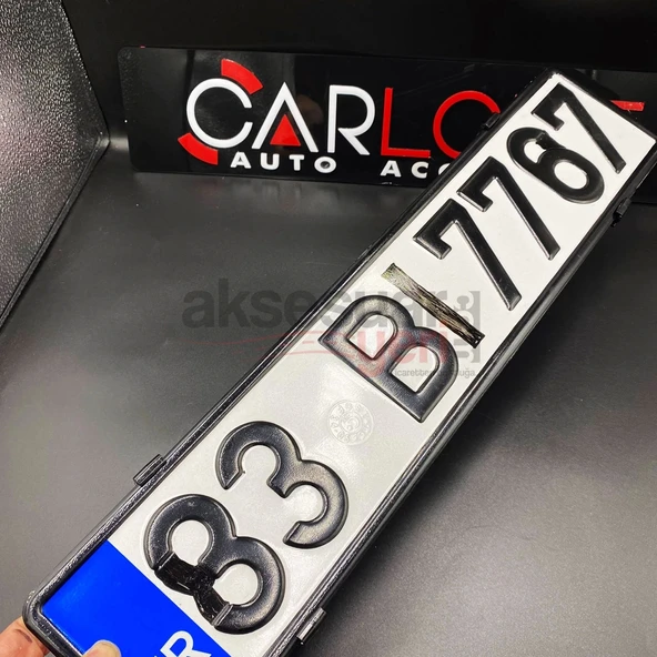 Hayalet Gizli Plakalık Siyah Model Takmatik Pratik Plakalık - 4