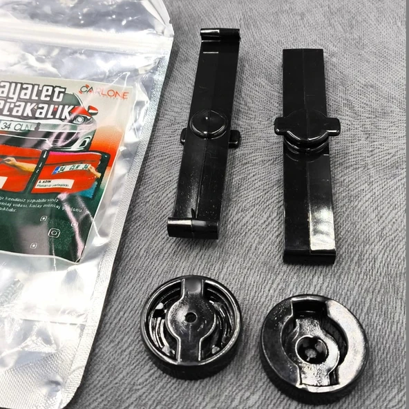 Hayalet Gizli Plakalık Siyah Model Takmatik Pratik Plakalık - 2