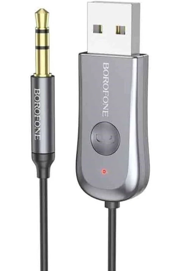 Araba ve Araç USB ve 3.5mm AUX Giriş Bluetooth 5.0 Adaptör Arabanızda Müzik Dinleme ve Telefon C44