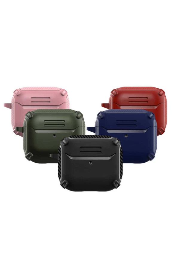 Airpods Pro ile uyumlu Kulaklık Kılıf Dayanıklı Fundamental Toz ve Kirden Koruyan Kılıf Laci - Resim 2