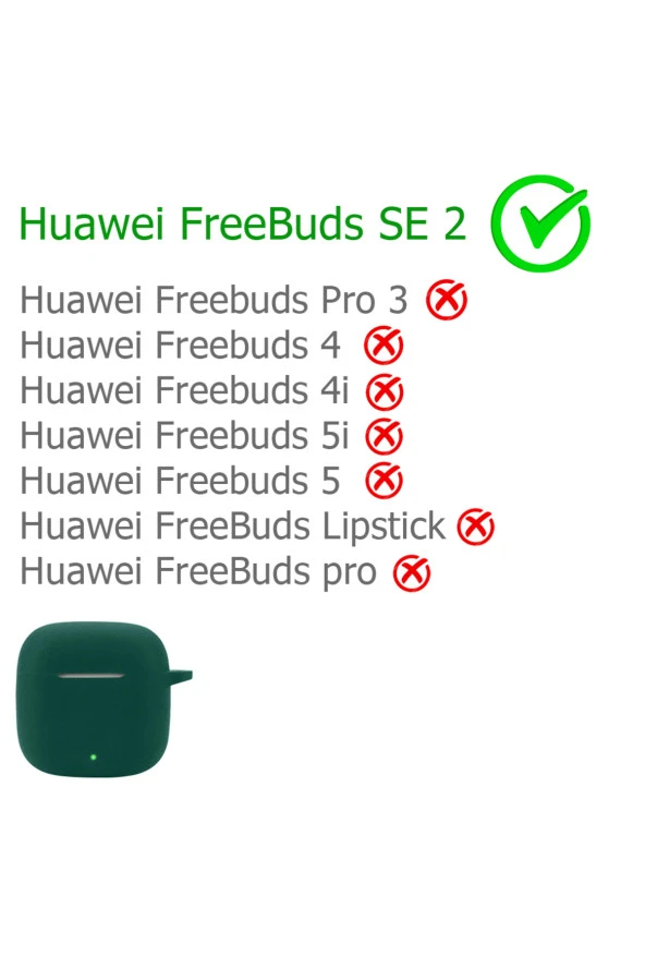 Huawei FreeBuds SE 2 ile Uyumlu Kulaklık Kılıf Darbeye Dayanıklı Silikon Yumuşak Toz Kirden Koruma - Resim 2