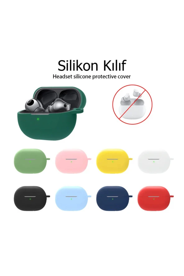 Huawei FreeBuds Pro 3 ile Uyumlu Kulaklık Kılıf Darbeye Dayanıklı Silikon Yumuşak Toz Kirden Koruma - 3