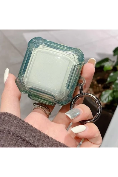 Galaxy Buds 2 Pro ile uyumlu Transparan Şeffaf Renkli Forever Kancalı Sert Koruma Kirden Koruyan ürün görseli 1