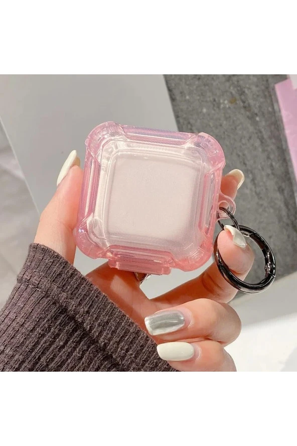 Galaxy Buds 2 Pro ile uyumlu Transparan Şeffaf Renkli Forever Kancalı Sert Koruma Kirden Koruyan ürün görseli