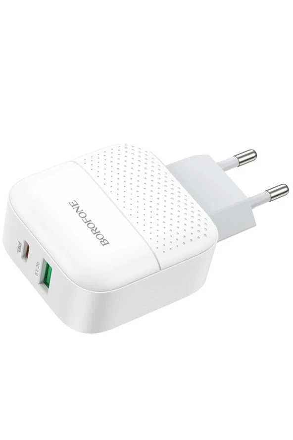 iPhone Samsung Uyumlu 18W PD Fast Charge USB-C Pd, Qc 3.0 Hızlı Şarj Adaptörü BA46A