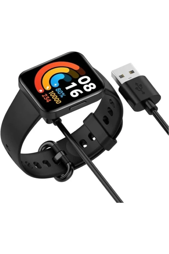 Xiaomi Redmi Watch 3 ve Redmi Watch 2 Lite İle Uyumlu Akıllı Saat Şarj Aleti Wireless Charge Cihazı - 4