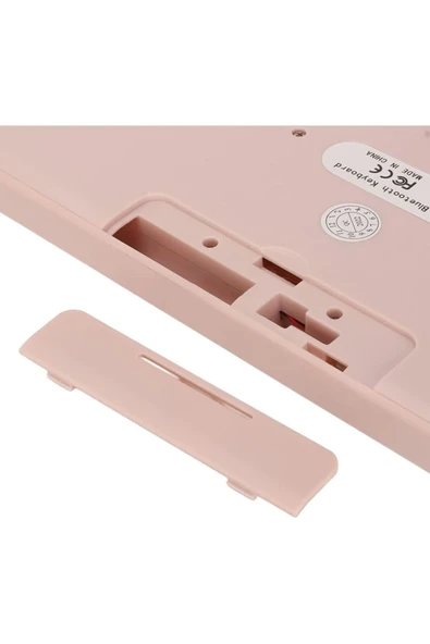 B380 Bluetooth Bağlantılı Ince Tasarım Ipad Ile Uyumlu Telefon Tablet Için Q Klavye Pembe - 6
