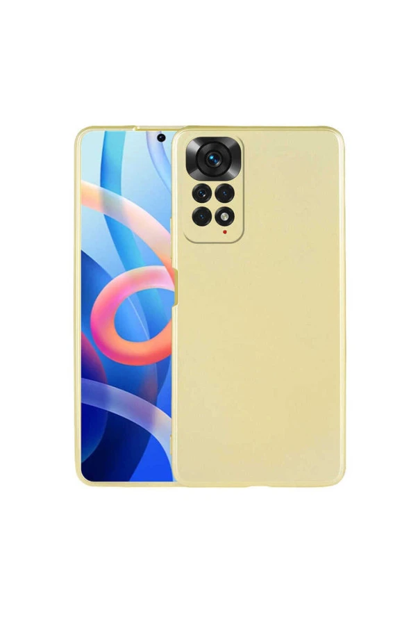 Xiaomi Redmi Note 12 Pro 4G Global ile uyumlu Kılıf Premier Silikon Kapak Gold ürün görseli