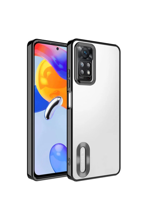 Xiaomi Redmi Note 12 Pro 4G ile Uyumlu Kılıf Kamera Korumalı Logo Gösteren Colored Z-omega - Resim 3