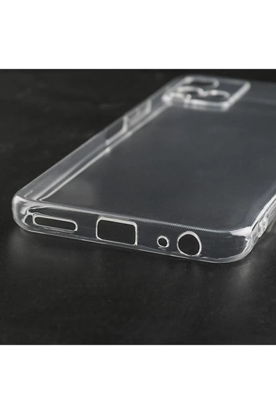 Vivo Y21S ile Uyumlu Kılıf Süper Esnek Toz, Kirden Koruyan Silikon Süper Şeffaf - Resim 6