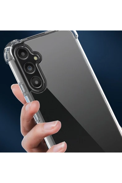 Samsung Galaxy A24 ile Uyumlu Kılıf Nitro Anti Shock Korumalı Ultra Kalın Şeffaf Kılıf - Resim 6