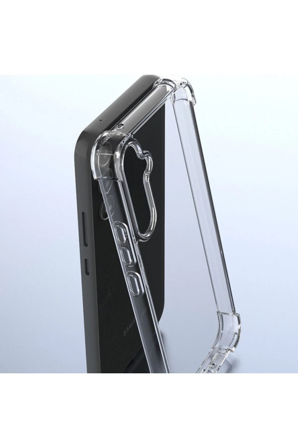 Samsung Galaxy A24 ile Uyumlu Kılıf Nitro Anti Shock Korumalı Ultra Kalın Şeffaf Kılıf - Resim 2